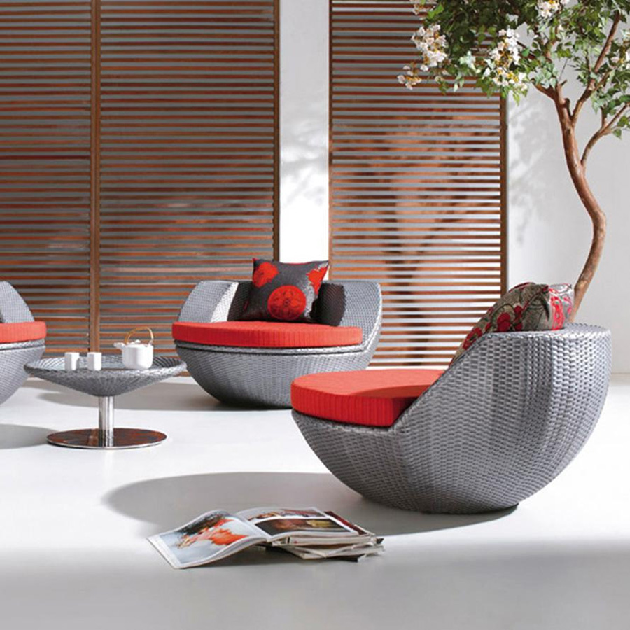Rattan Egg Sofa